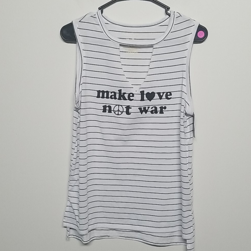 Make Love Not War - ladies tank top